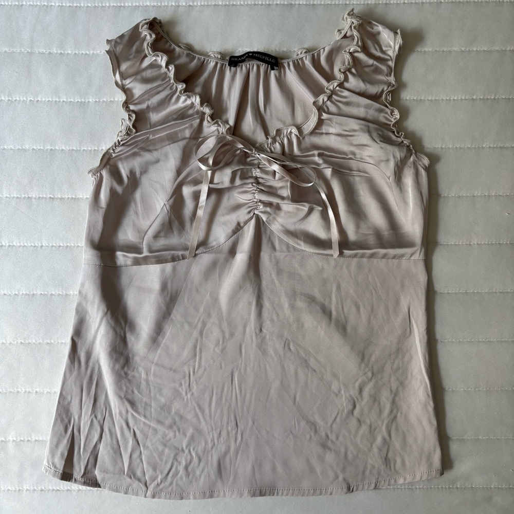 Brandy Melville Blair Tie Front Tank Top